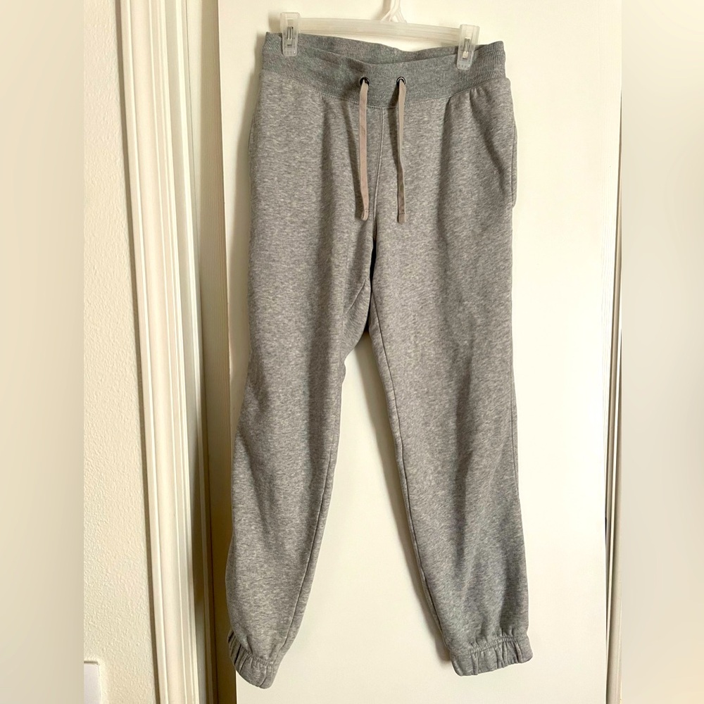 Goodiellow Cotton Casual Pants Sweatpants/Joggers Elastic Waist Grey